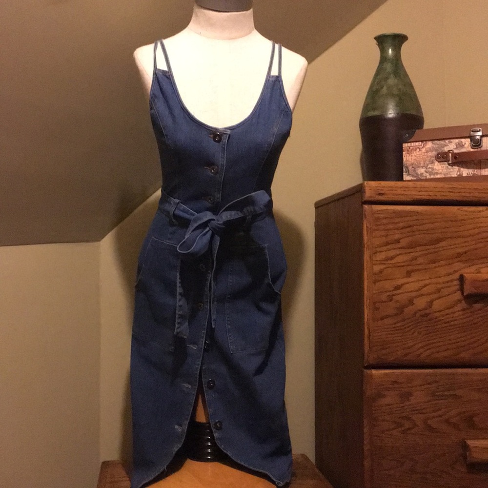 Tight jean dress